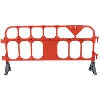 Barrière plastique avec pieds - 2000mm rouge thumbnail image 7
