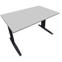Table en pied L avec carter L120 cm - Idol - Eol