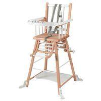 Chaise haute traditionnelle MARCEL transformable Hybride Blanc - Image principale