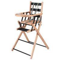 Chaise haute SARAH extra-pliante Hybride Noir - Image principale