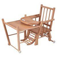 Chaise haute traditionnelle MARCEL transformable Vernis Naturel thumbnail image 4