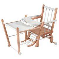 Chaise haute traditionnelle MARCEL transformable Hybride Blanc - Image 4