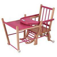 Chaise haute traditionnelle MARCEL transformable Hybride Fuschia - Image 4