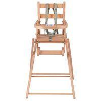 Chaise haute SARAH extra-pliante Vernis Naturel - Image 3