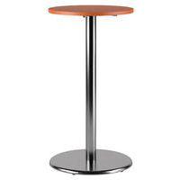 Mange-debout Menorca Ø 60 cm ht 110 cm stratifié 24 mm PC orange jaffa - chromé - Image principale
