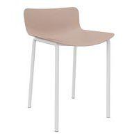Tabouret bas Popp coque polycarbonate/piètement acier thumbnail image 2