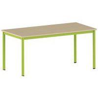 Table Carélie rectangulaire 160 x 80 cm mobile 4 pieds stratifié - Image principale