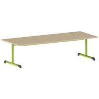 Table Bandana 200 x 80 cm fixe dégagement latéral stratifié Mobidecor - Image principale