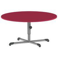 Table Bandana ronde Ø 120 cm réglable piètement central stratifié - Image principale
