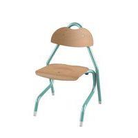 Chaise Tempo AST coque bois naturel piètement alu Mobidecor thumbnail image 5