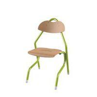 Chaise Tempo AST coque bois naturel piètement alu Mobidecor thumbnail image 8