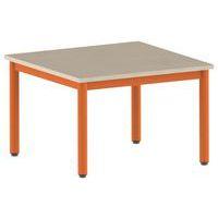 Table Carélie carrée 80 x 80 cm fixe 4 pieds stratifié Mobidecor thumbnail image 6