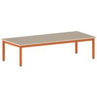 Table Carélie rectangulaire 180 x 80 cm fixe 4 pieds stratifié thumbnail image 5