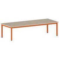 Table Carélie rectangulaire 200 x 80 cm fixe 4 pieds stratifié - Image 5