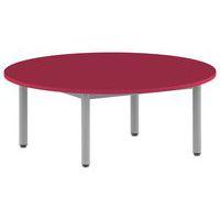 Table Carélie ronde Ø 120 cm fixe 4 pieds stratifié Mobidecor - Image 3