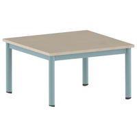 Table Carélie carrée 80 x 80 cm mobile 4 pieds stratifié Mobidecor thumbnail image 8