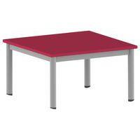 Table Carélie carrée 80 x 80 cm mobile 4 pieds stratifié Mobidecor thumbnail image 2