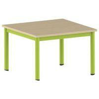 Table Carélie carrée 80 x 80 cm mobile 4 pieds stratifié Mobidecor thumbnail image 7