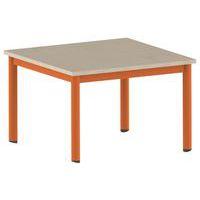 Table Carélie carrée 80 x 80 cm mobile 4 pieds stratifié Mobidecor thumbnail image 3