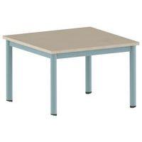 Table Carélie carrée 80 x 80 cm mobile 4 pieds stratifié Mobidecor thumbnail image 4
