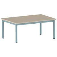 Table Carélie rectangulaire 120 x 80 cm mobile 4 pieds stratifié thumbnail image 5