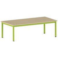 Table Carélie rectangulaire 160 x 80 cm mobile 4 pieds stratifié thumbnail image 8