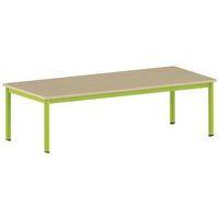 Table Carélie rectangulaire 180 x 80 cm mobile 4 pieds stratifié thumbnail image 7