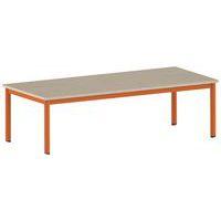 Table Carélie rectangulaire 180 x 80 cm mobile 4 pieds stratifié thumbnail image 8