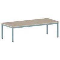 Table Carélie rectangulaire 180 x 80 cm mobile 4 pieds stratifié thumbnail image 4