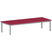 Table Carélie rectangulaire 200 x 80 cm mobile 4 pieds stratifié - Image 4