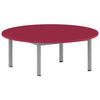 Table Carélie ronde Ø 120 cm mobile 4 pieds stratifié Mobidecor thumbnail image 2