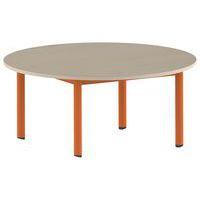 Table Carélie ronde Ø 120 cm mobile 4 pieds stratifié Mobidecor thumbnail image 3