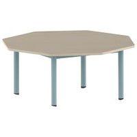 Table Carélie octogonale Ø 120 cm mobile 4 pieds stratifié Mobidecor thumbnail image 4