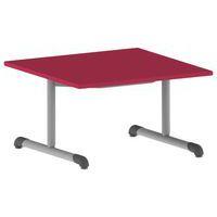 Table Bandana carrée 80 x 80 cm fixe dégagement latéral stratifié - Image 5