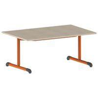 Table Bandana 120 x 80 cm fixe dégagement latéral stratifié Mobidecor thumbnail image 7