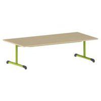 Table Bandana 160 x 80 cm fixe dégagement latéral stratifié Mobidecor - Image 2