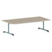 Table Bandana 160 x 80 cm fixe dégagement latéral stratifié Mobidecor - Image 3