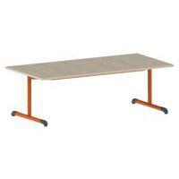 Table Bandana 160 x 80 cm fixe dégagement latéral stratifié Mobidecor - Image 4