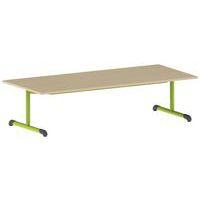Table Bandana 180 x 80 cm fixe dégagement latéral stratifié Mobidecor thumbnail image 6