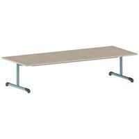 Table Bandana 200 x 80 cm fixe dégagement latéral stratifié Mobidecor thumbnail image 7
