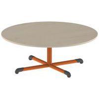 Table Bandana ronde Ø 120 cm fixe dégagement latéral stratifié - Image 2