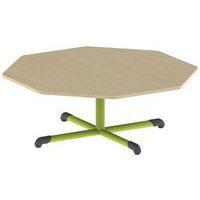 Table Bandana octogonale Ø 120 cm fixe piètement central stratifié thumbnail image 6