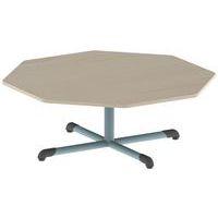 Table Bandana octogonale Ø 120 cm fixe piètement central stratifié - Image 2