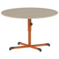 Table Bandana ronde Ø 120 cm réglable piètement central stratifié thumbnail image 4