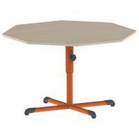 Table Bandana octogonale Ø 120 cm réglable piètement central stratifié thumbnail image 7