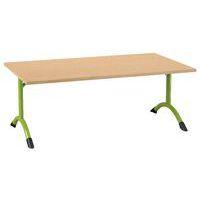 Table Sara rectangulaire 140 x 80 cm fixe dégagement latéral stratifié - Image 4