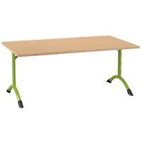 Table Sara rectangulaire 140 x 80 cm fixe dégagement latéral stratifié thumbnail image 5