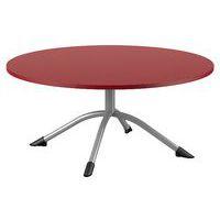 Table Sara ronde Ø 120 cm fixe piètement central stratifié Mobidecor - Image 3