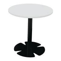Table Host Ø 60 x h 60 cm plt Blanc pied tulipe Noir - Image principale