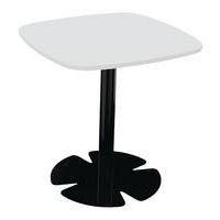 Table Host 60 x 60 x h 60 cm plt Blanc pied tulipe Noir - Image principale